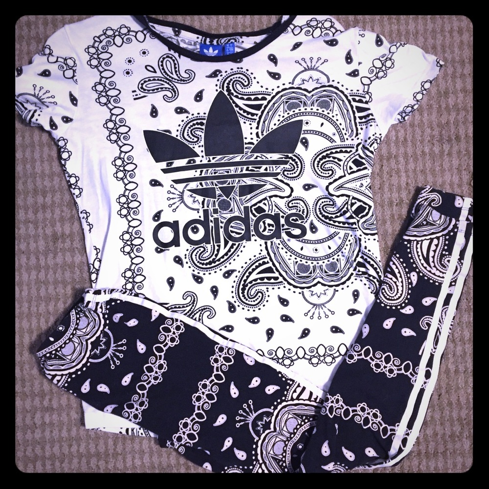 Adidas outfit.